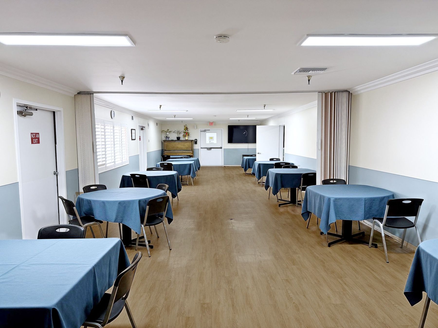 The dining room, where residents share meals together
